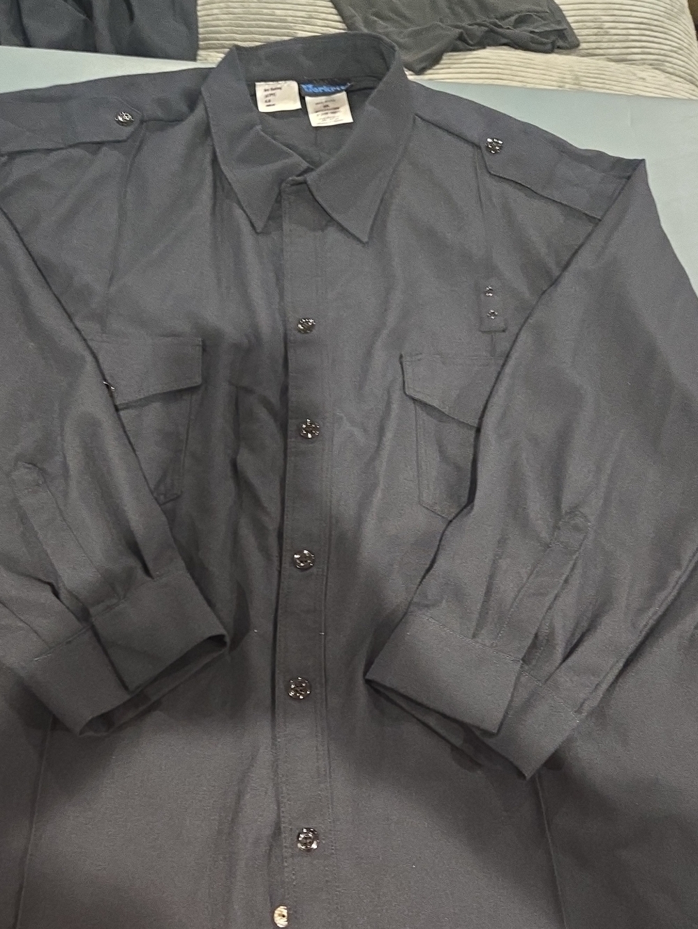 Men's Button-Up Uniform Long Sleeve Shirt